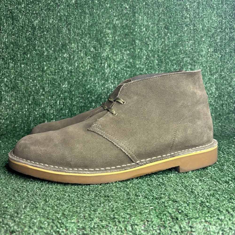 Clarks Desert Boot Suede Lace Up Chukka Classic Minimalist Brown Mens Size 13 M